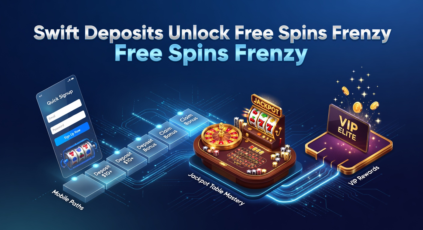 Mobilgerät zeigt Casino-App mit schnellen Einzahlungsoptionen und drehenden Freispielen auf dem Bildschirm